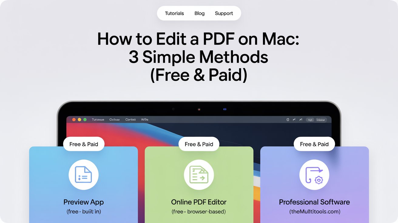 How to Edit a PDF on Mac: 3 Simple Methods (Free & Paid)